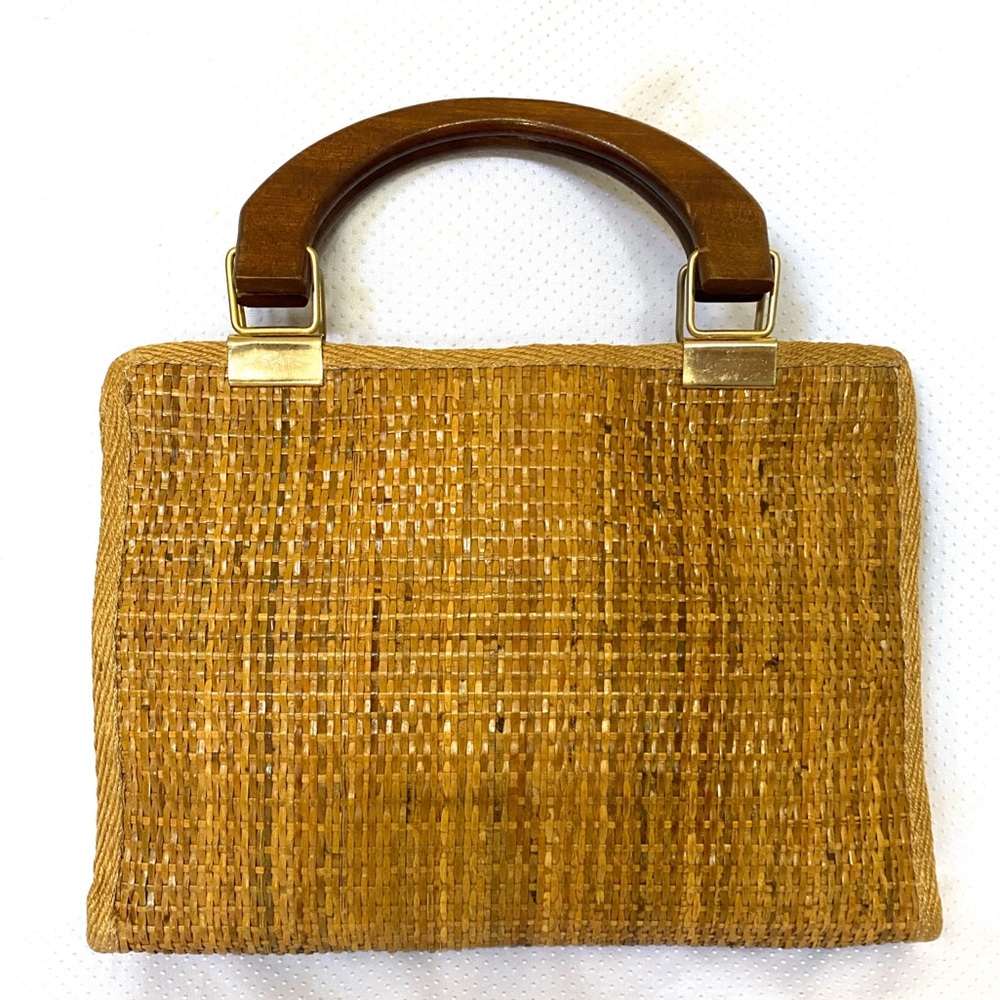 Mister Ernest vintage straw tote